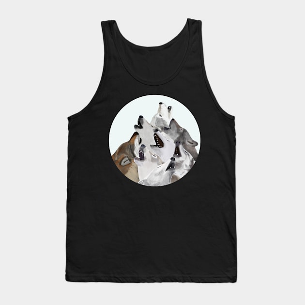 Howling Wolves Tank Top by ahadden